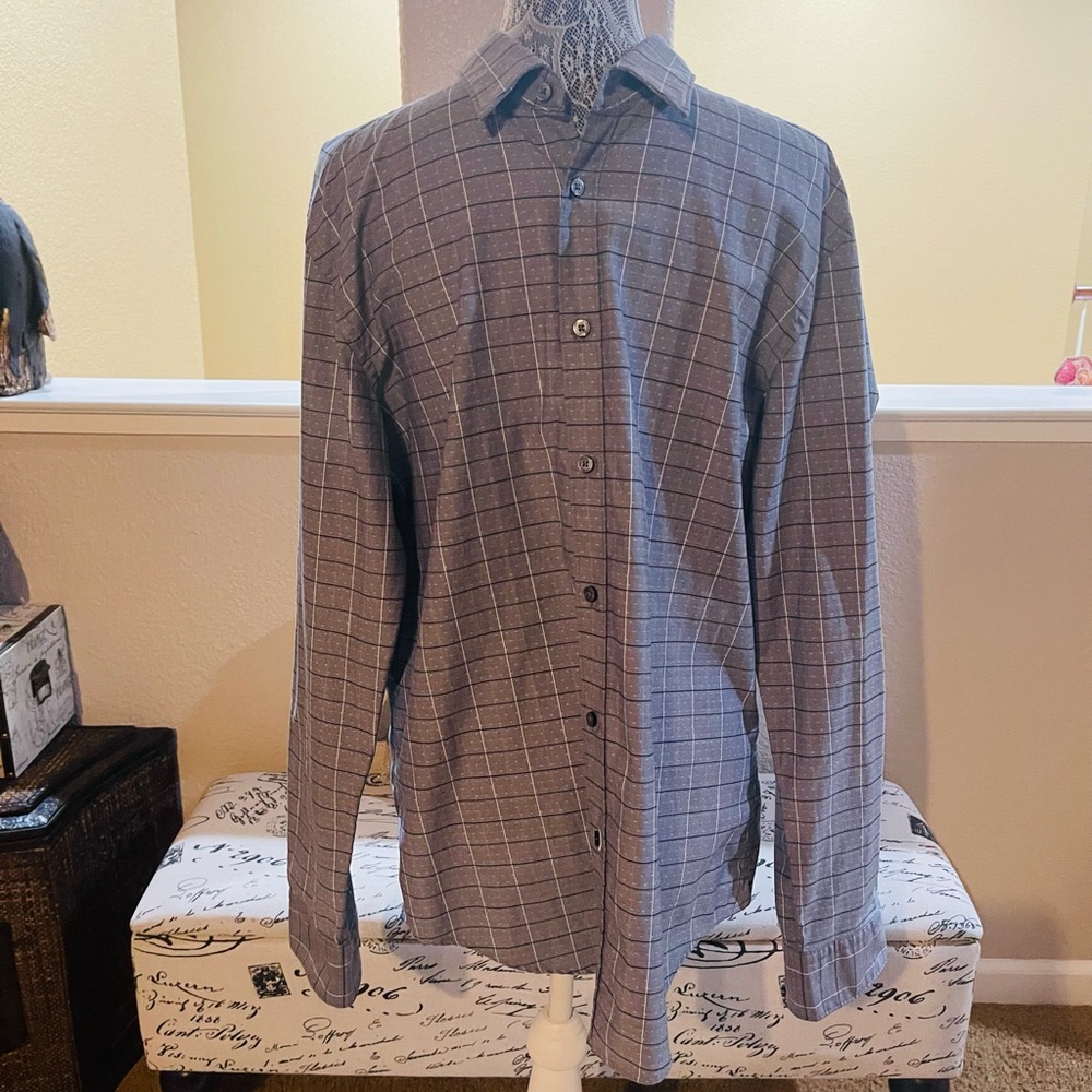 SLIM-FIT PRINTED SHIRT STRETCH JERSEY